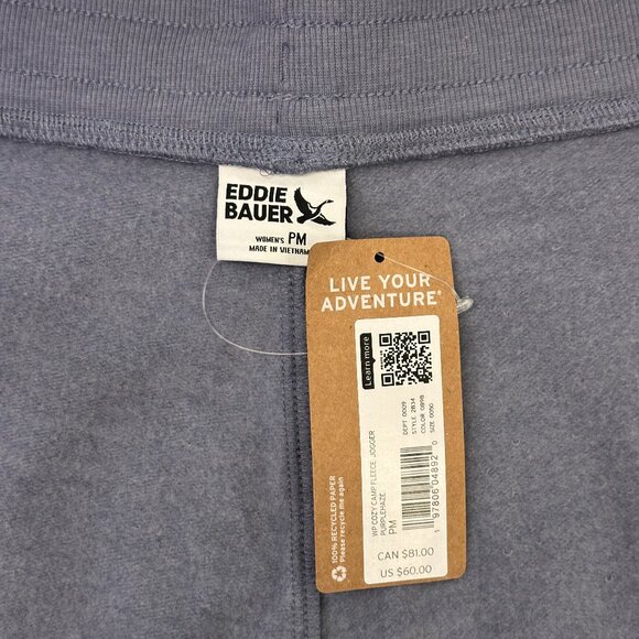 Eddie Bauer Cozy Camp High-Rise Cotton-Blend Fleece Jogger Pants (Purple Haze) - Picture 14 of 16